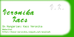 veronika kacs business card